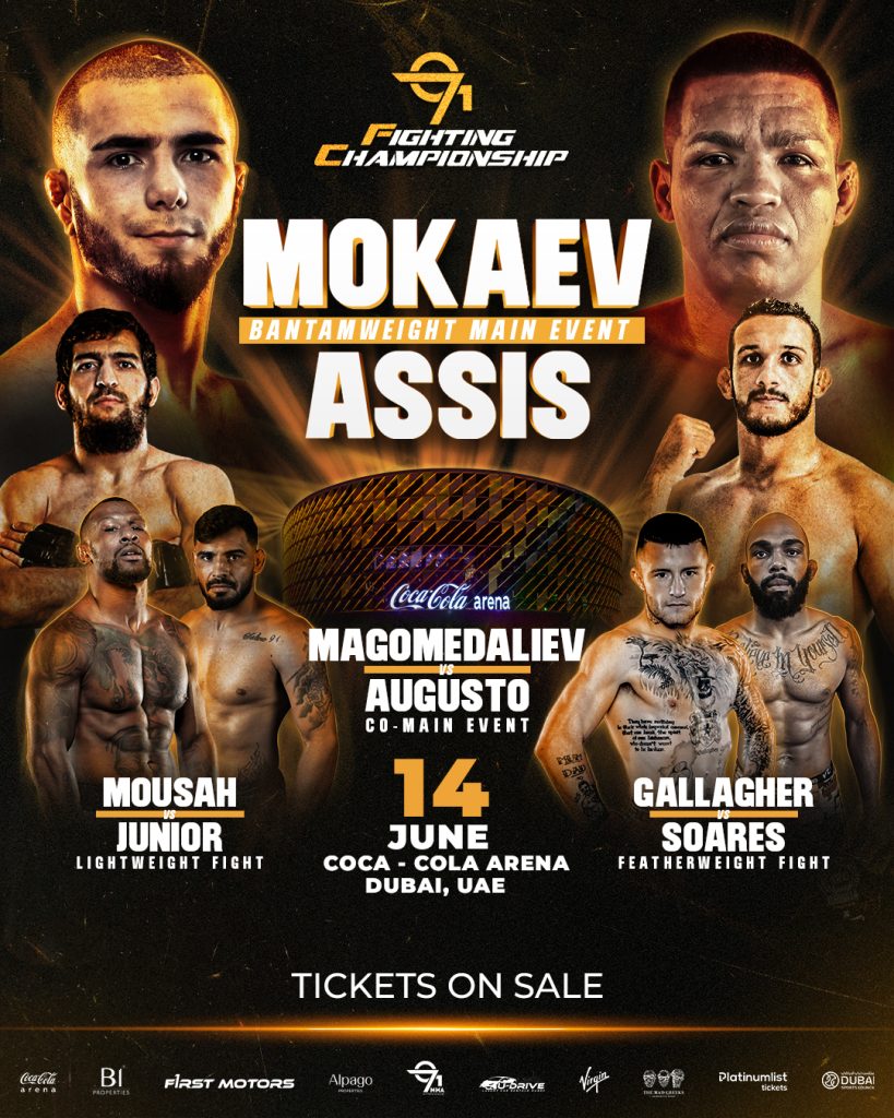 971FC 2: Full Fight Card Revealed with Mokaev vs Assis as New Main Event