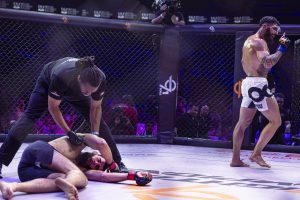 Namo Fazil def. Yakub Suleimanov via TKO, Round 3 (KO bonus awarded)