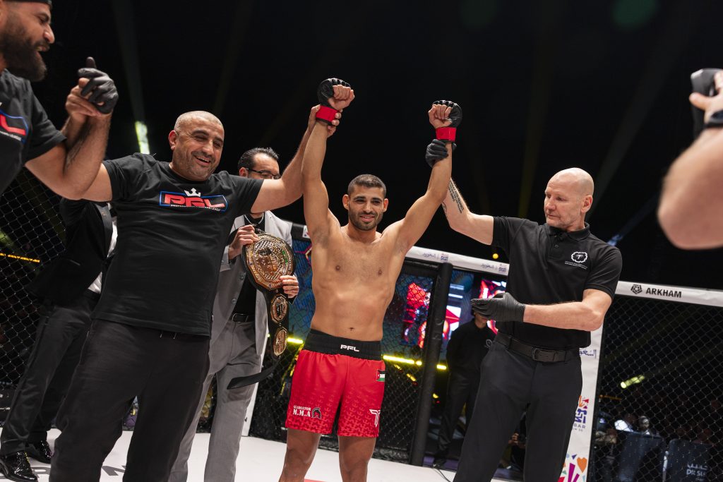 Nawras Abzakh Wins Bantamweight Belt in 36 Seconds